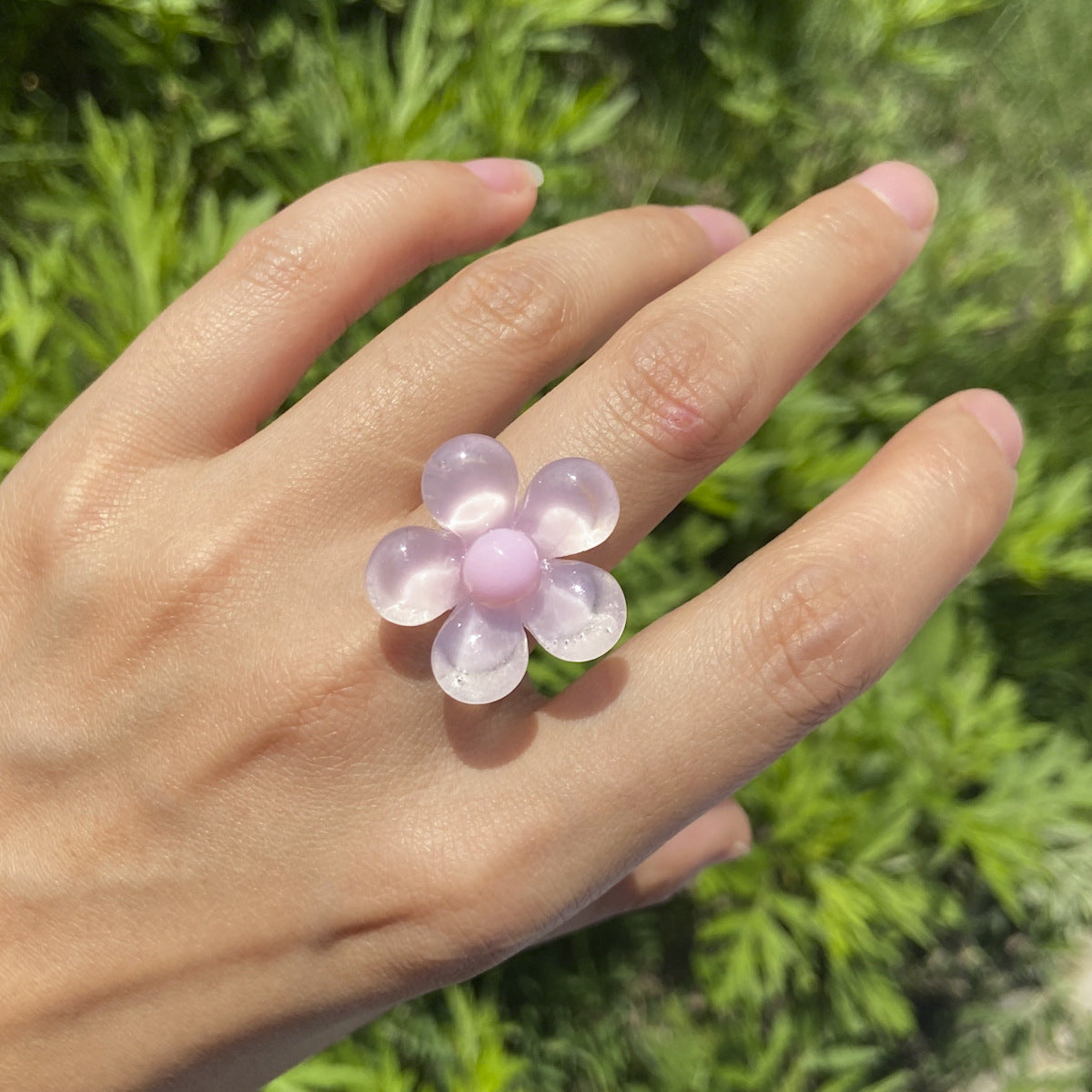 Wholesale Acrylic Flower Ring